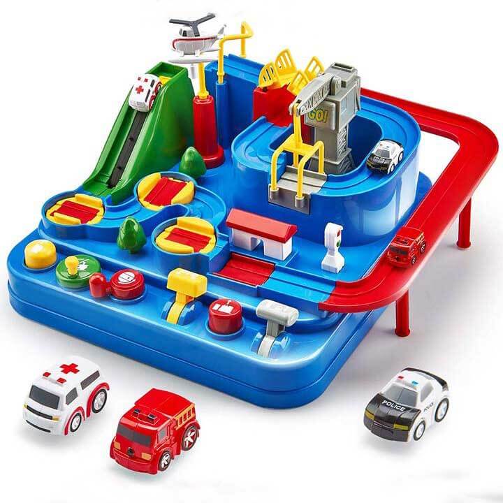 AdventureWheels - Auto Avontuur 2 in 1 Baan Speelgoed Set