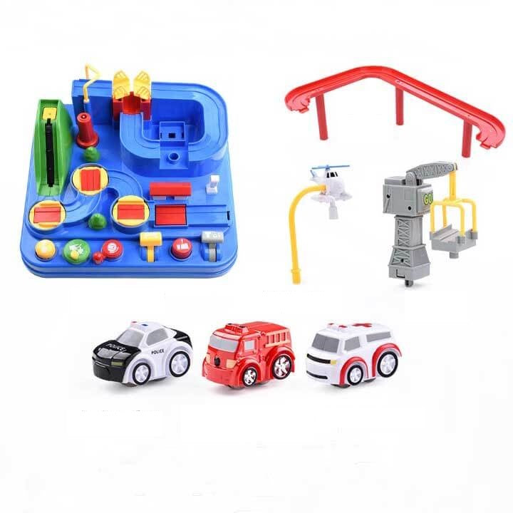 AdventureWheels - Auto Avontuur 2 in 1 Baan Speelgoed Set