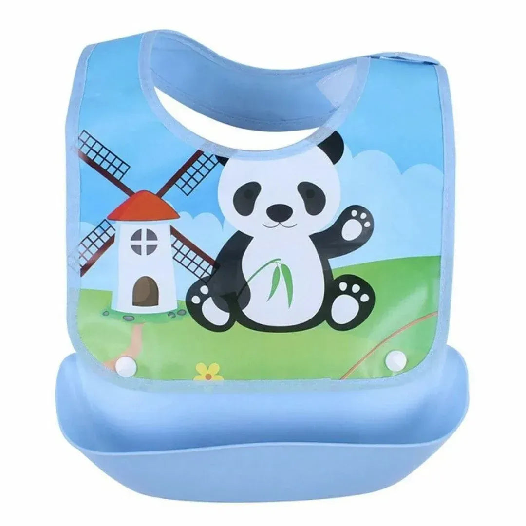 NibbleCatcher – Siliconen Baby Slabbetje met Opvangbakje voor Kinderen vanaf 6 Maanden – Ondersteunt Zelfstandig Eten & Rommelvrije Maaltijden