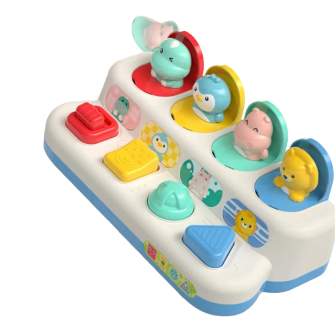 PopPress – Sensorisch Druk & Pop Knoppenspeelbord – Vanaf 6 Maanden