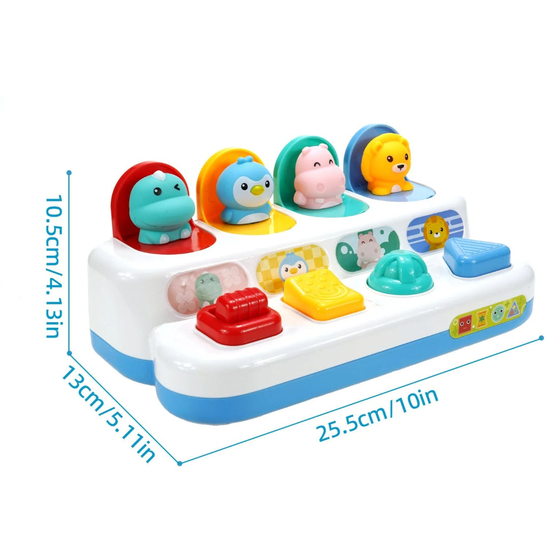 PopPress – Sensorisch Druk & Pop Knoppenspeelbord – Vanaf 6 Maanden