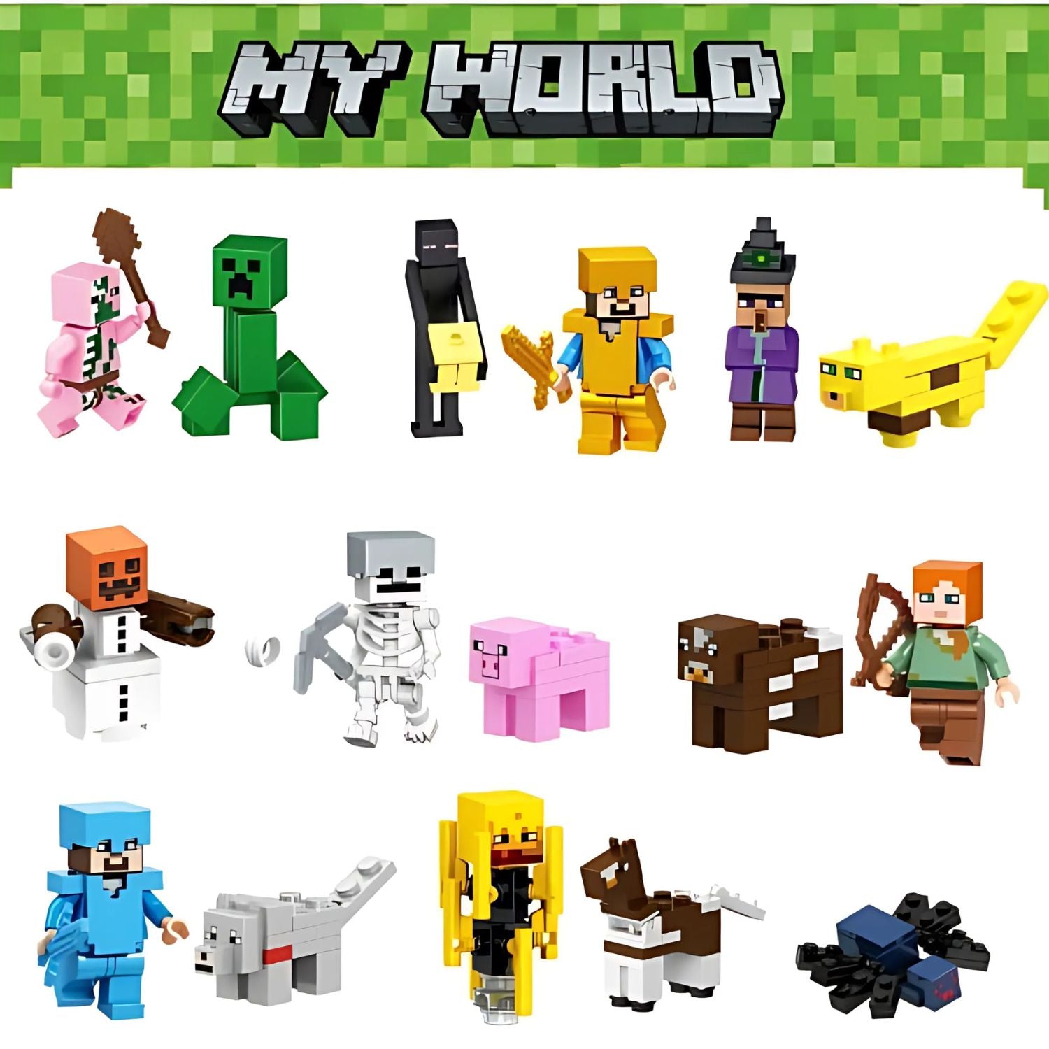 BlockBuddies – Figuren Verzameling voor Kinderen | Creatief Spelen, Duurzaam & Veilig, Vanaf 6 Jaar