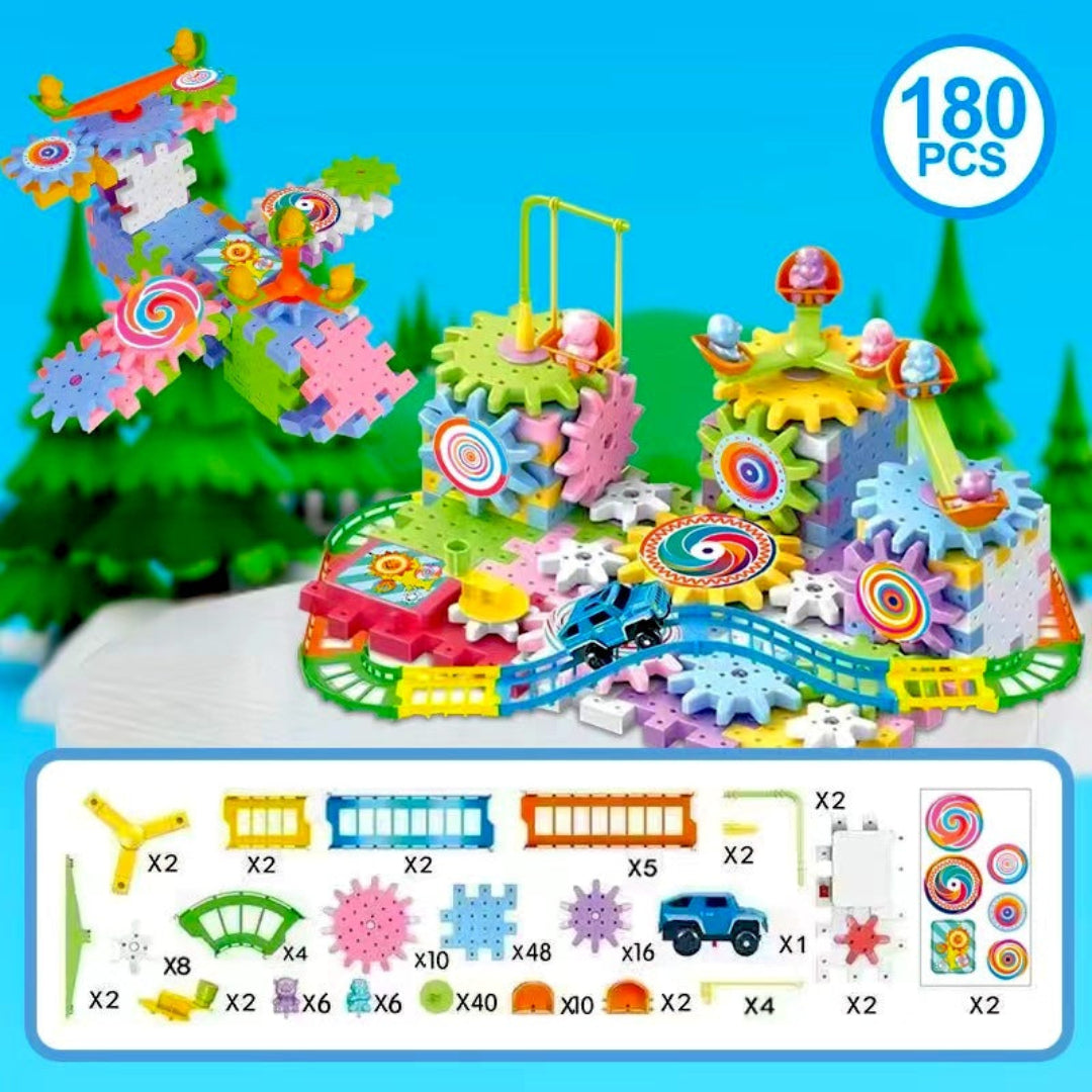 SpinFun - Educatieve Tandwiel Blok Speelgoed Set