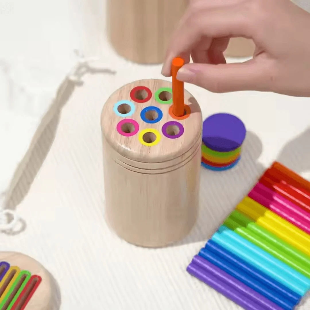 ColorNest™ – Sensorische Ontwikkeling Kleuren Sorteerspel Voor Kinderen Vanaf 3 Jaar – Verbetert Fijne Motoriek