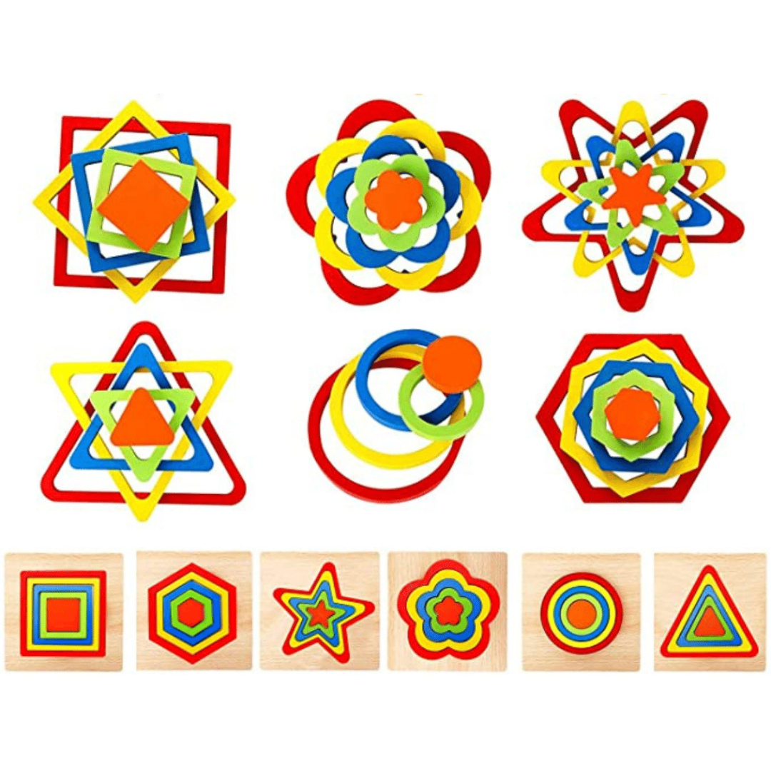 ShapeSort - Houten Montessori Puzzelspel