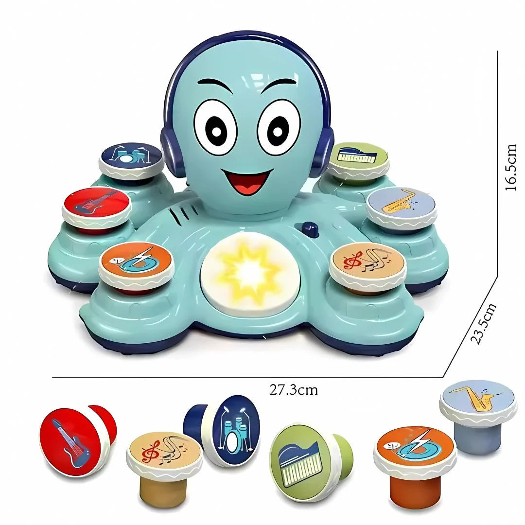 MelodyOcto – Muzikaal Octopus Speelgoed voor Baby’s | Sensoriek & Motoriek
