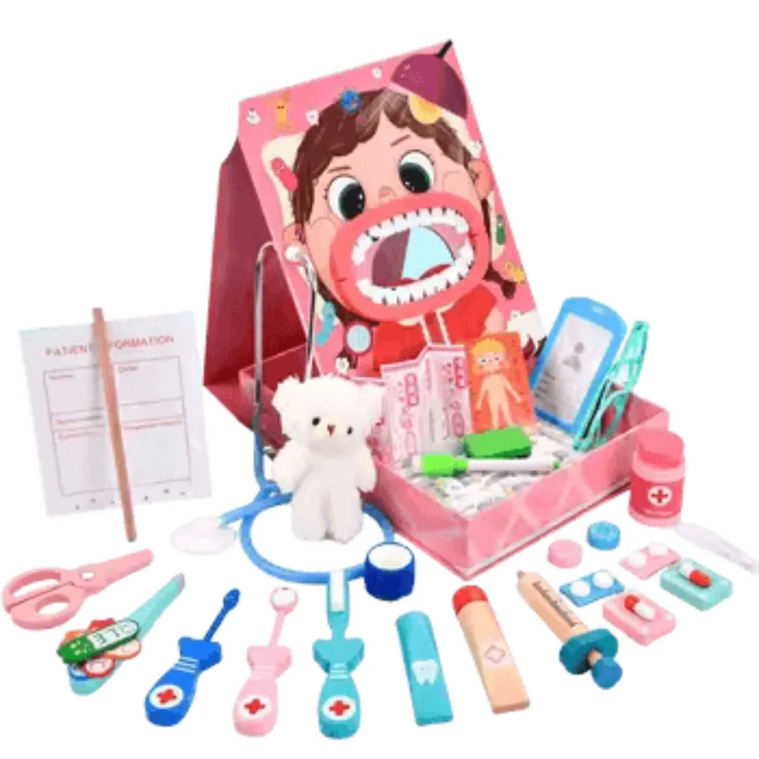 TinyDent – Tandarts Speelset Voor Kinderen Vanaf 3 Jaar – Stimuleert Fantasierijk Rollenspel