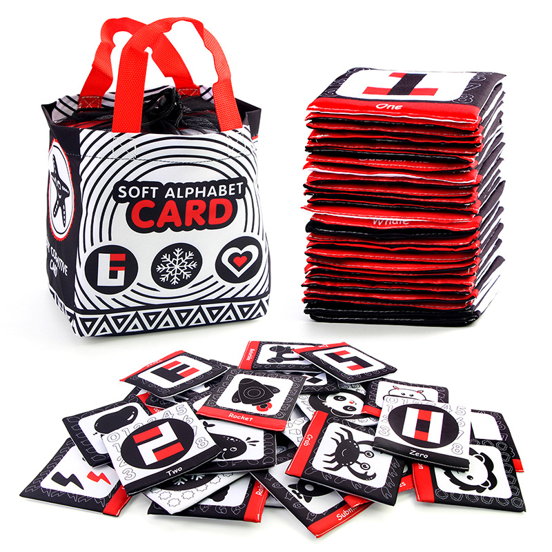 BusyBaby - Babydoek Boek Zachte Flashcards Set