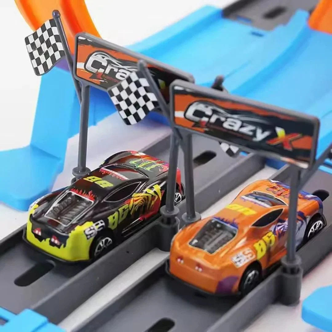 LoopRush™ - Race-set met twee banen en zwaartekrachtaandrijving