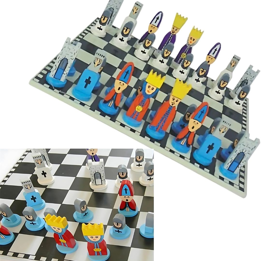 ChessQuest - Educatieve Houten Schaakspel voor Kinderen