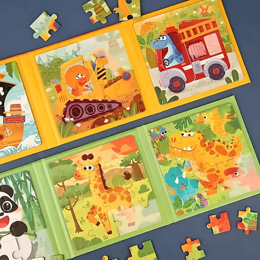 MagniPals – Magnetisch Puzzelboek met Dieren & Voertuigen vanaf 3 Jaar