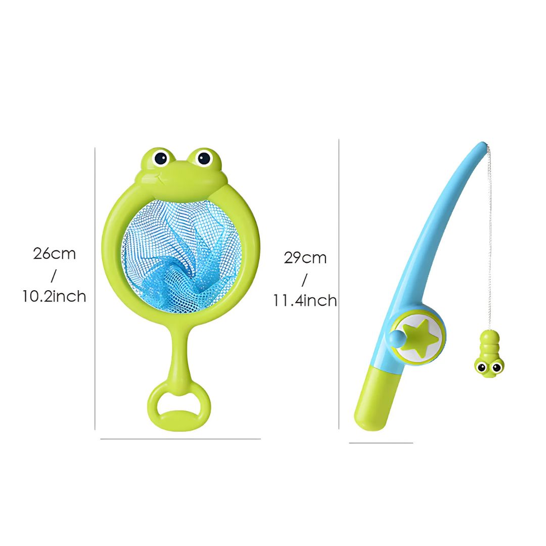 CatchCrew- Vrolijke Vissers Peuter Bad Visspel Set met Hengel en Drijvende Visjes – Voor Kinderen vanaf 2 Jaar