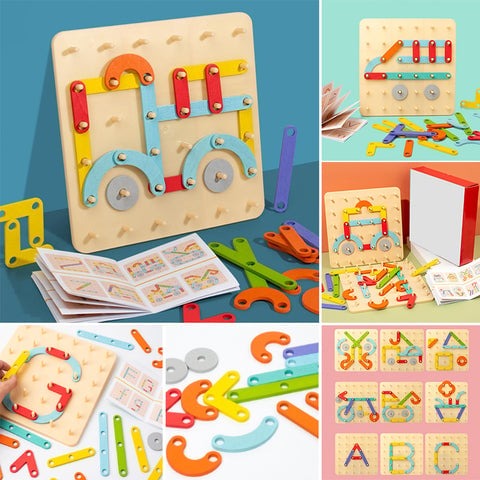 PuzzleBoard - Montessori Puzzel Spel Bord
