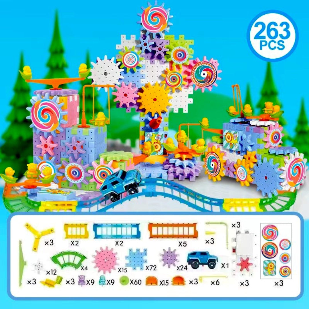 SpinFun - Educatieve Tandwiel Blok Speelgoed Set