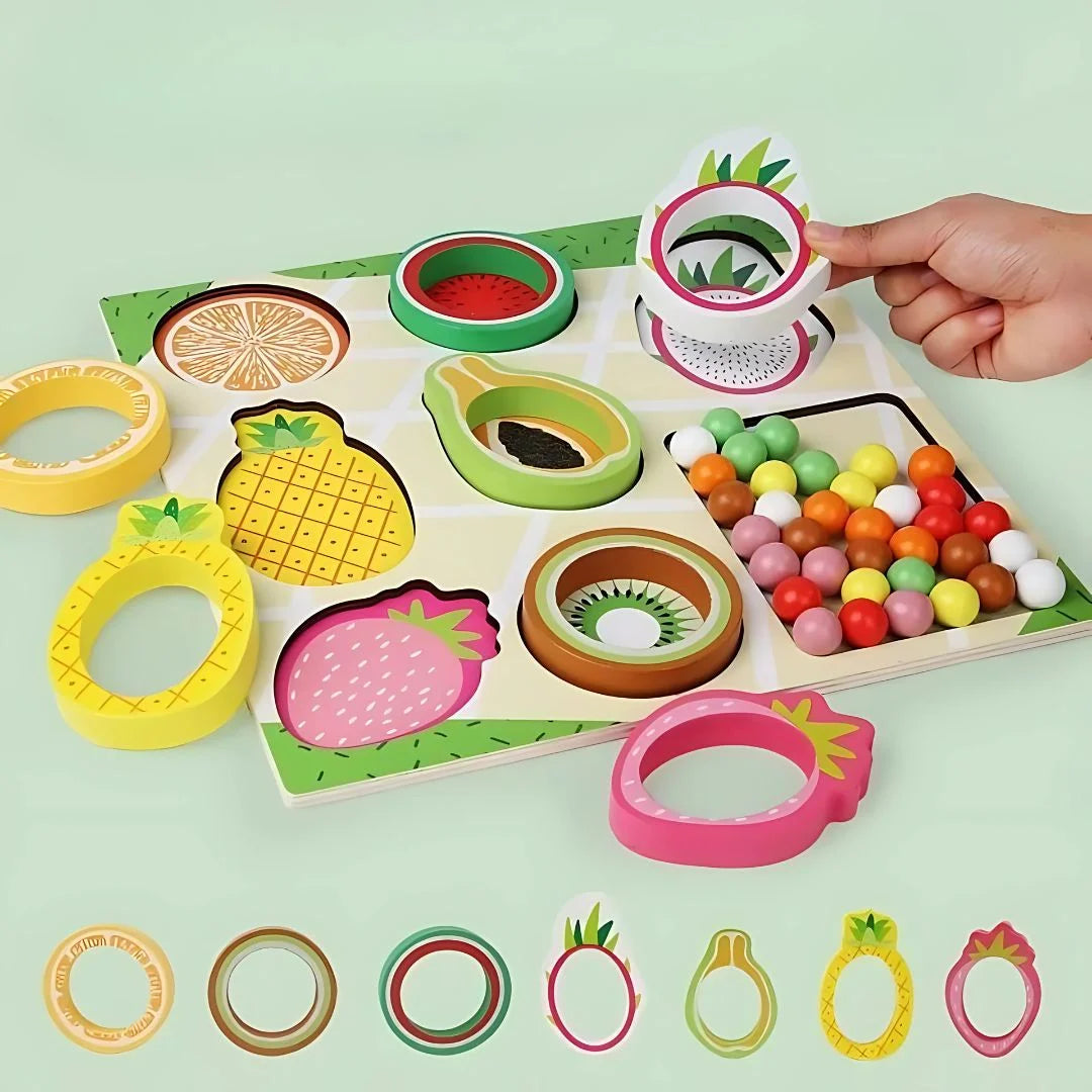 FruityMatch – Houten Fruit Sorteerspel 3+