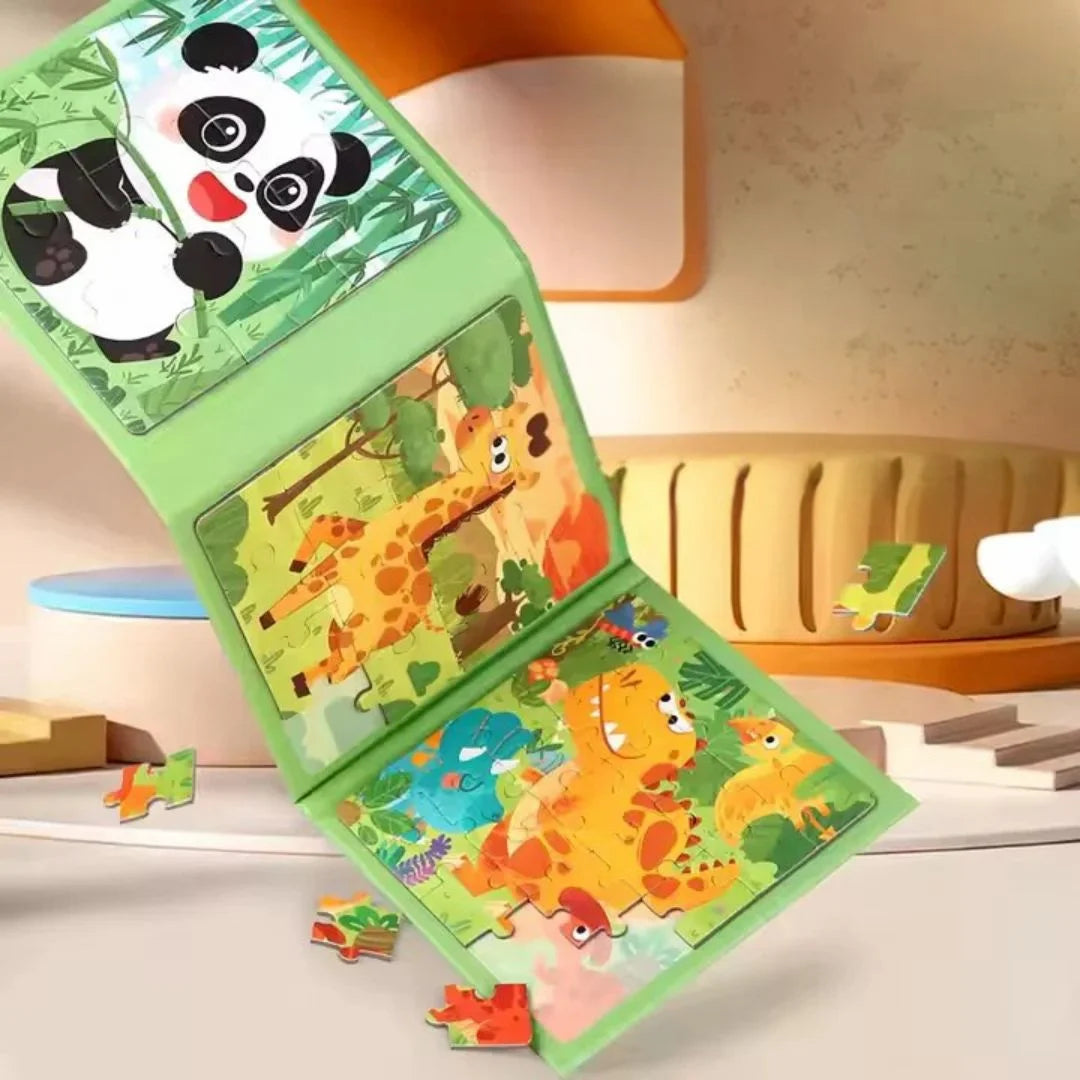 MagniPals – Magnetisch Puzzelboek met Dieren & Voertuigen vanaf 3 Jaar