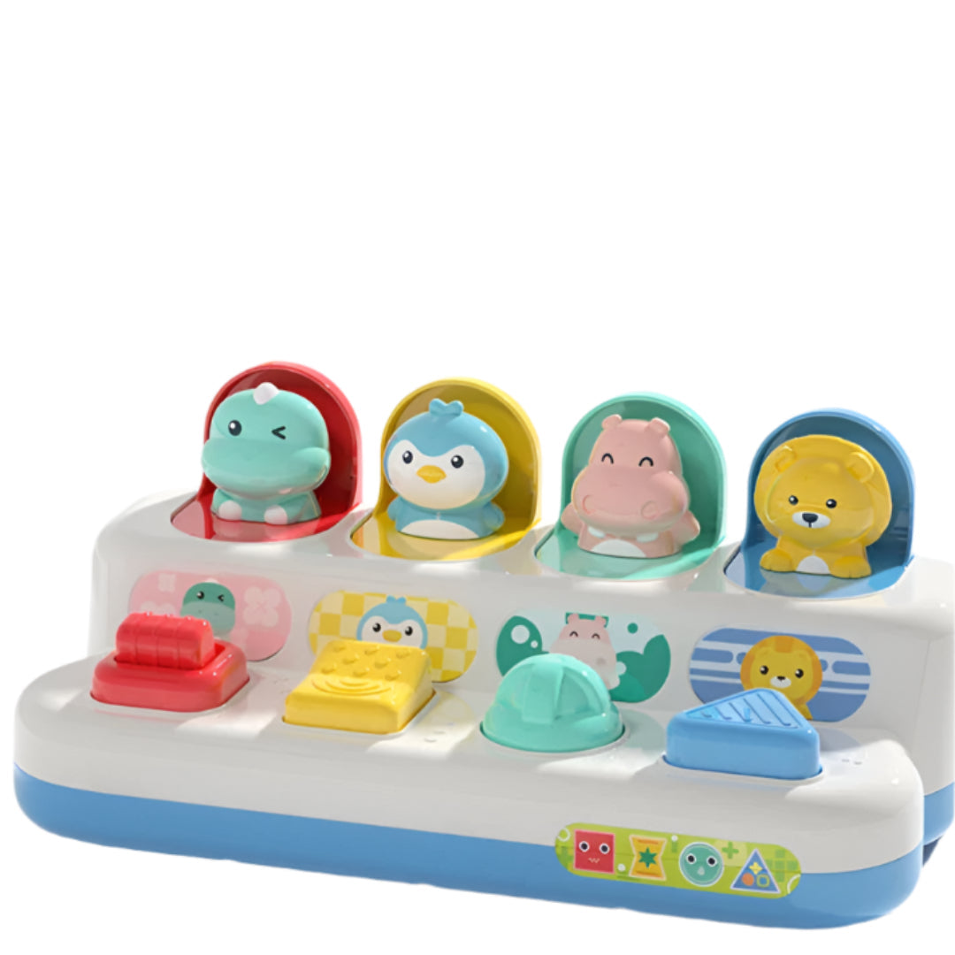 PopPress – Sensorisch Druk & Pop Knoppenspeelbord – Vanaf 6 Maanden