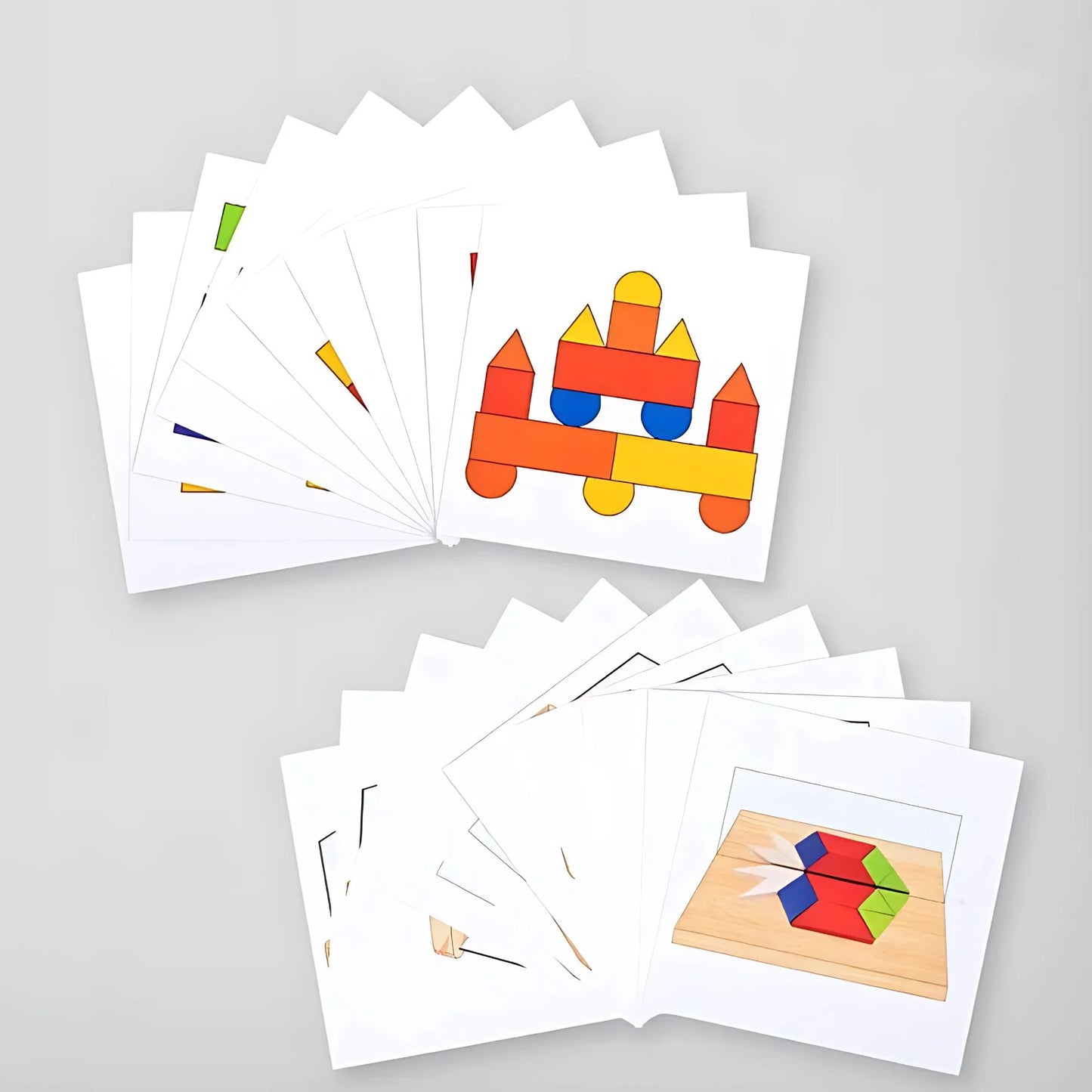 MirrorMinds – Houten Reflectie Puzzelblokken voor Kinderen vanaf 3 Jaar