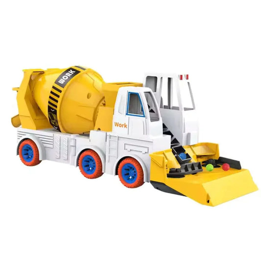 MixMaster - Frictie Cementmolen Vrachtwagen voor Kinderen vanaf 3 Jaar - Stimuleert Fantasierijk Bouwen