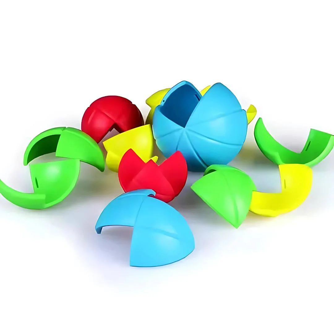 PuzzleBall – Kleurrijke Breinbreker 3D Puzzel voor Kinderen vanaf 6 Jaar – Versterkt Logisch Denken & Fijne Motoriek
