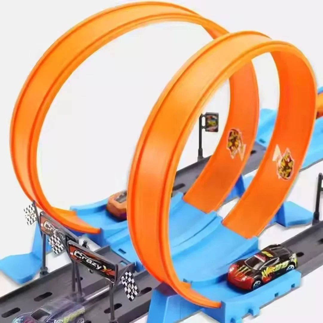 LoopRush™ - Race-set met twee banen en zwaartekrachtaandrijving