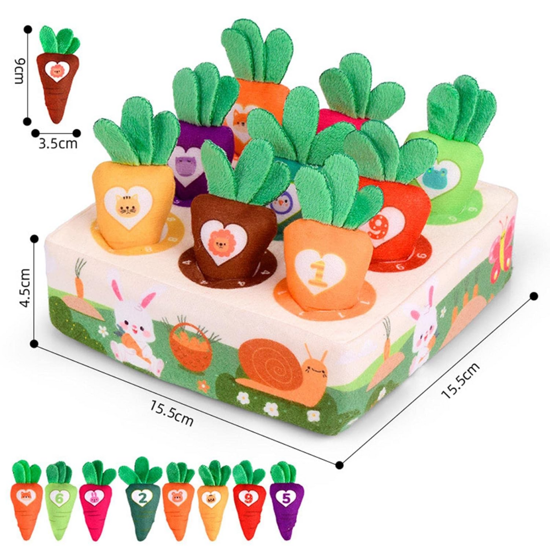 CarrotClasp - Pluche Wortel Sleutelhanger - Zacht en grillig accessoire voor kinderen