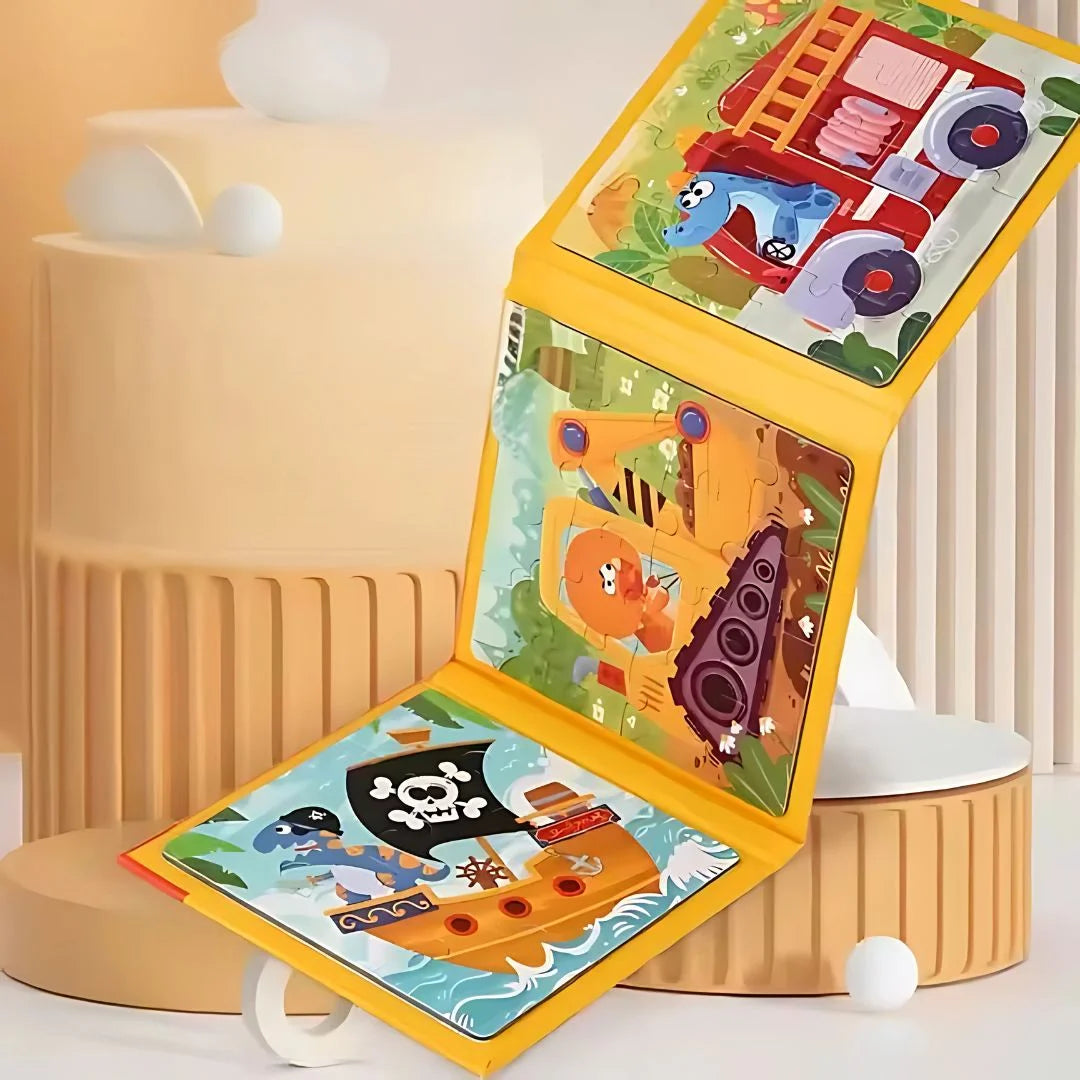 MagniPals – Magnetisch Puzzelboek met Dieren & Voertuigen vanaf 3 Jaar