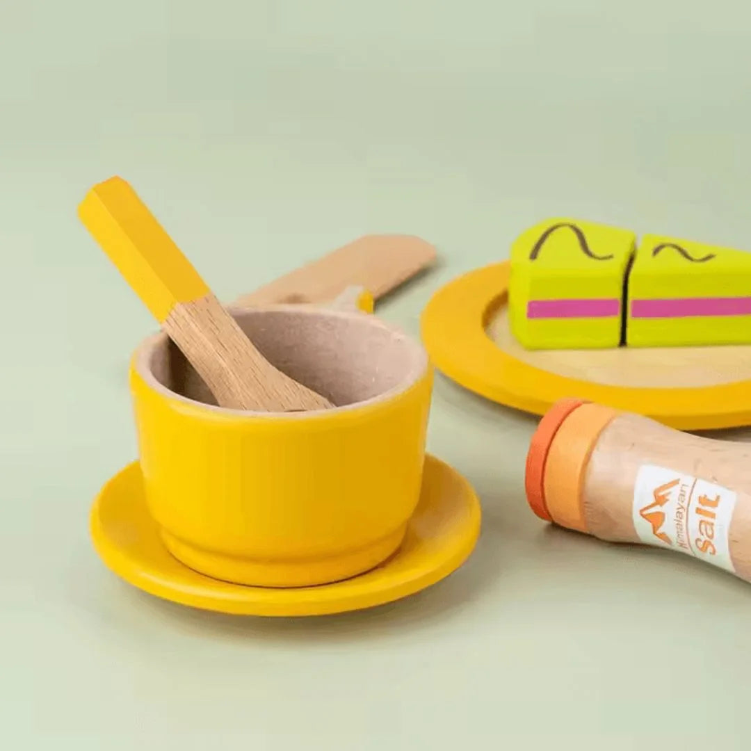 TinyChef™ – Houten Keukenspeelset Voor Kinderen Vanaf 3 Jaar – Stimuleert Fantasierijk Spel