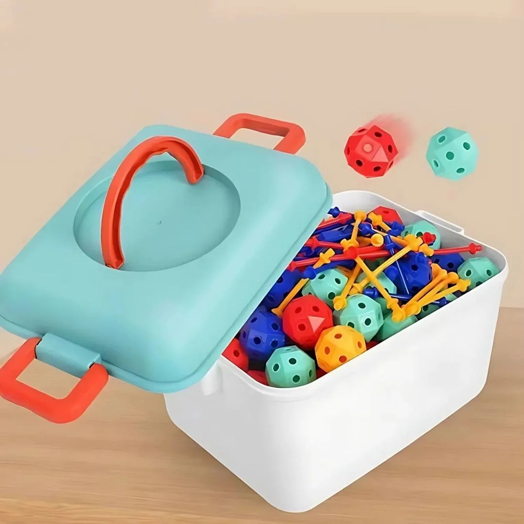 CreativeBuild – 3D Geometrische Bouwblokken Voor Kinderen Vanaf 3 Jaar – Verbetert Fijne Motoriek