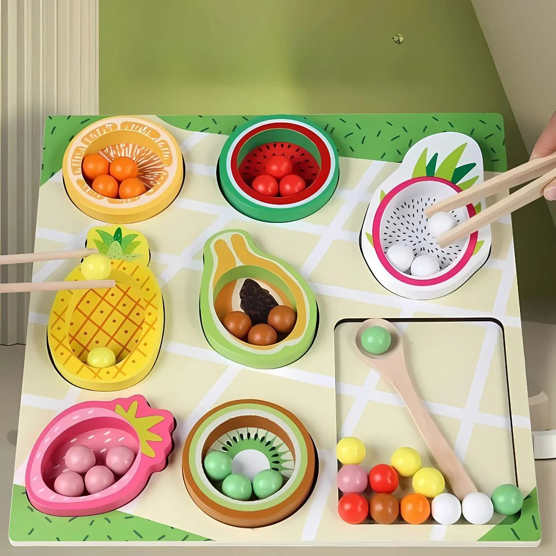 FruityMatch – Houten Fruit Sorteerspel 3+