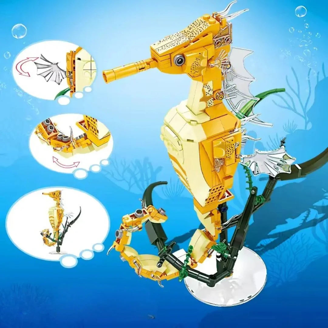 AquaBricks – Oceaan Dieren Bouwstenen Set voor Kinderen vanaf 6 Jaar