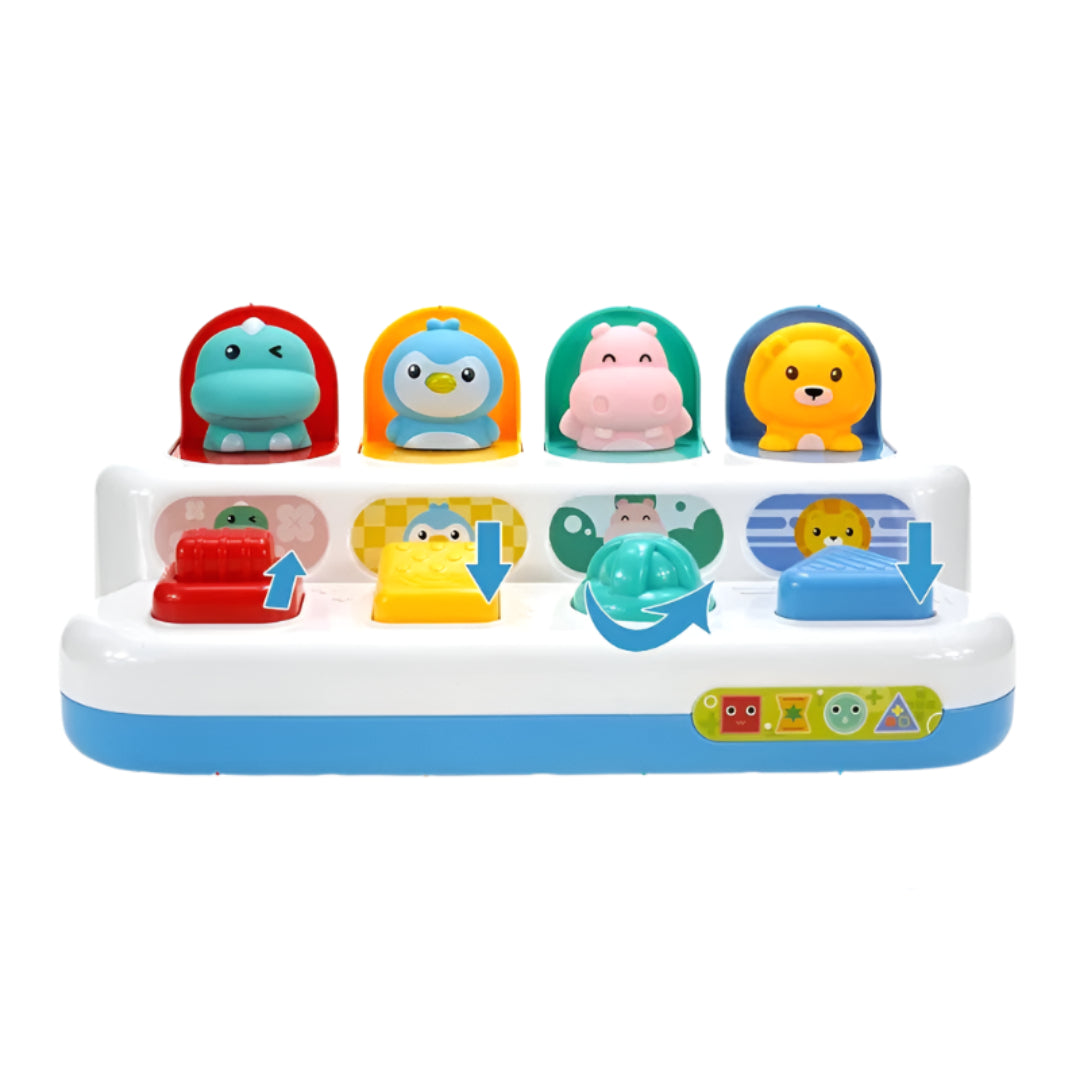 PopPress – Sensorisch Druk & Pop Knoppenspeelbord – Vanaf 6 Maanden