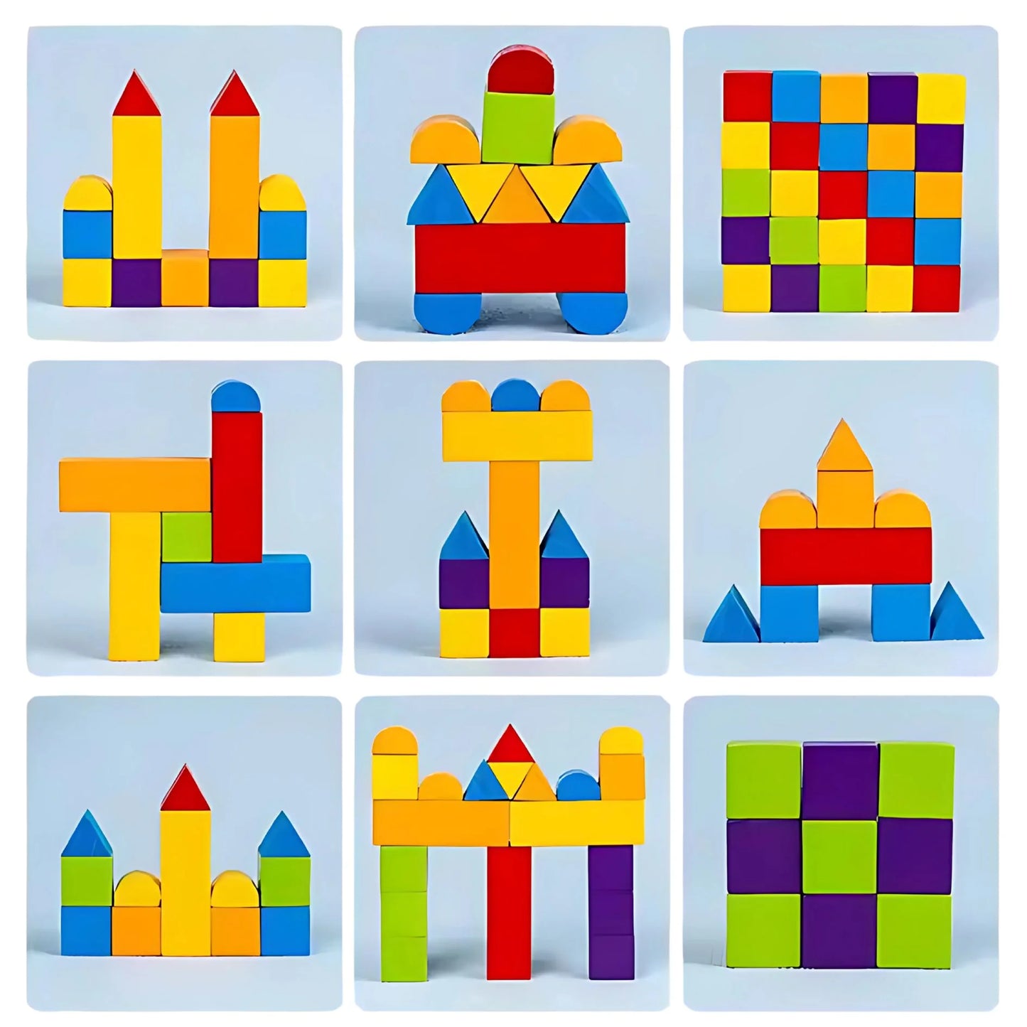 MirrorMinds – Houten Reflectie Puzzelblokken voor Kinderen vanaf 3 Jaar