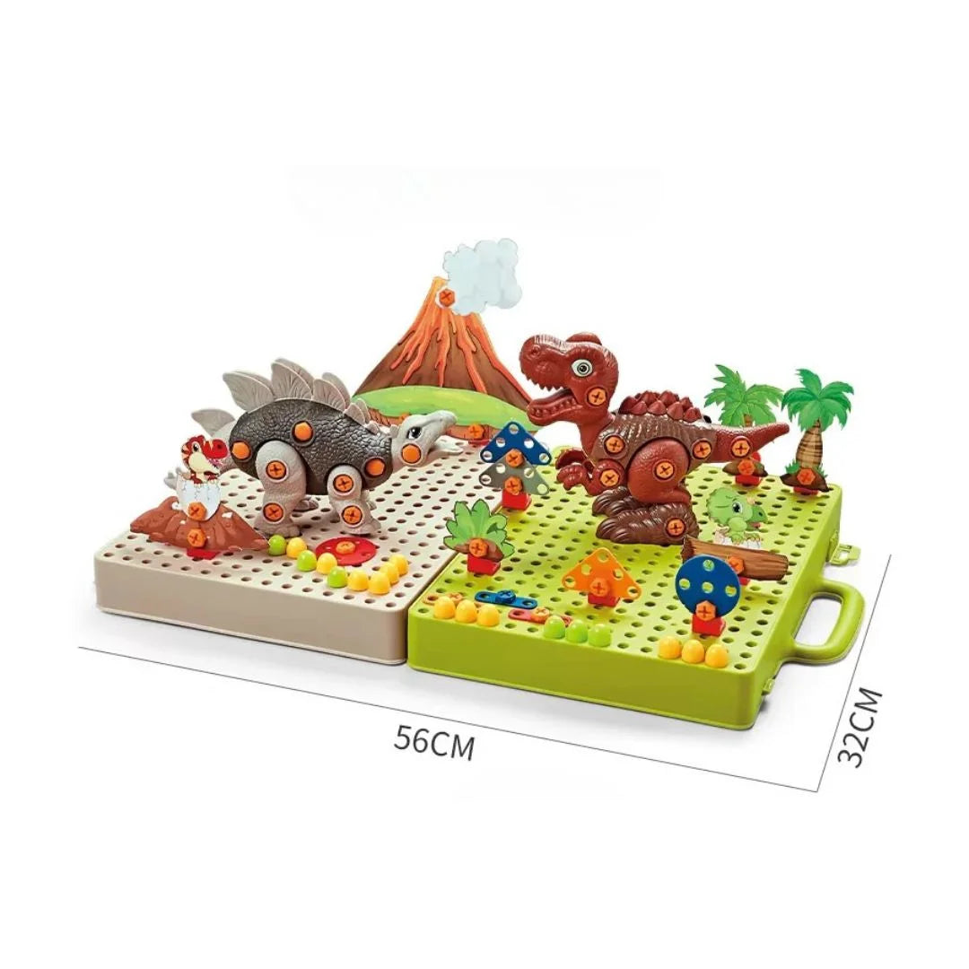 DinoConstruct – Dino Boor & Bouwset STEM Speelgoed Kinderen 3+