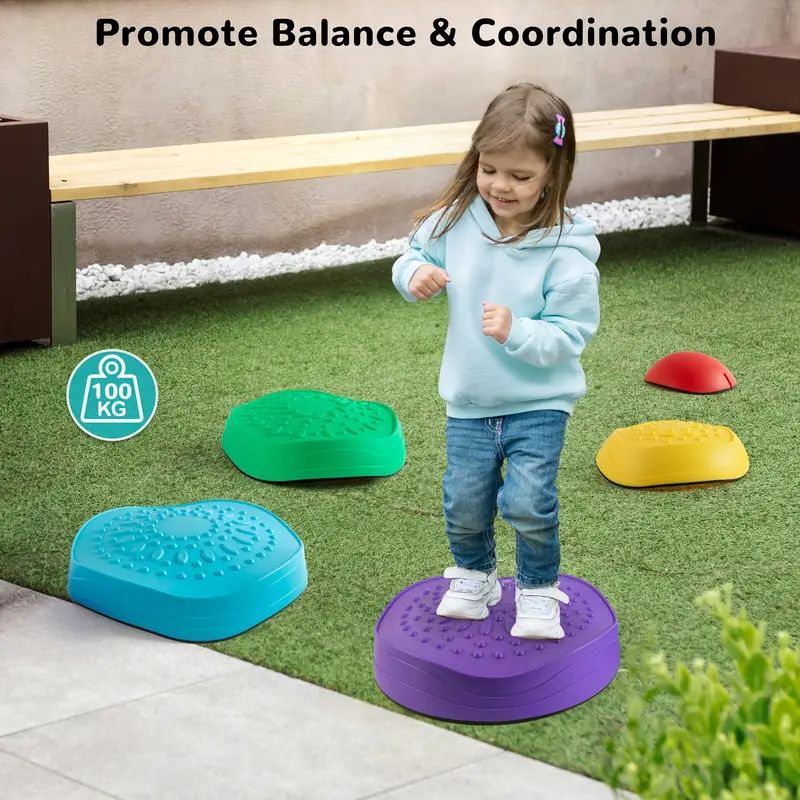 Step&Balance – Sensorische Balansstenen voor Kinderen vanaf 3 Jaar – Versterkt Evenwicht & Beweging