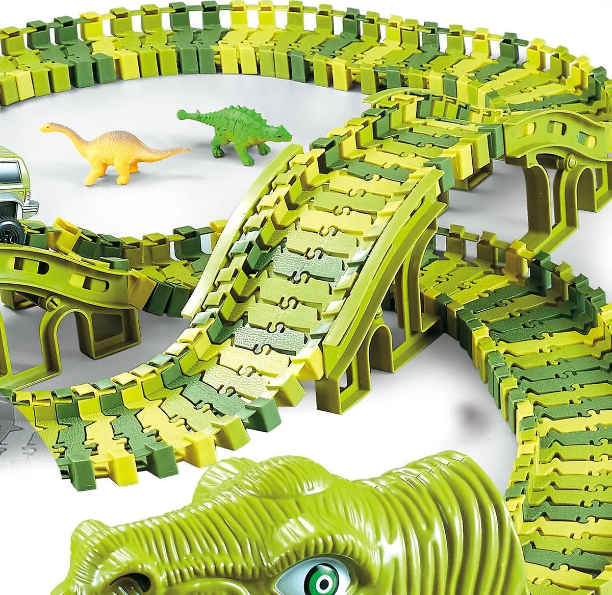 DinoRace - Jurassic Dinosaurus Racebaan Speelset