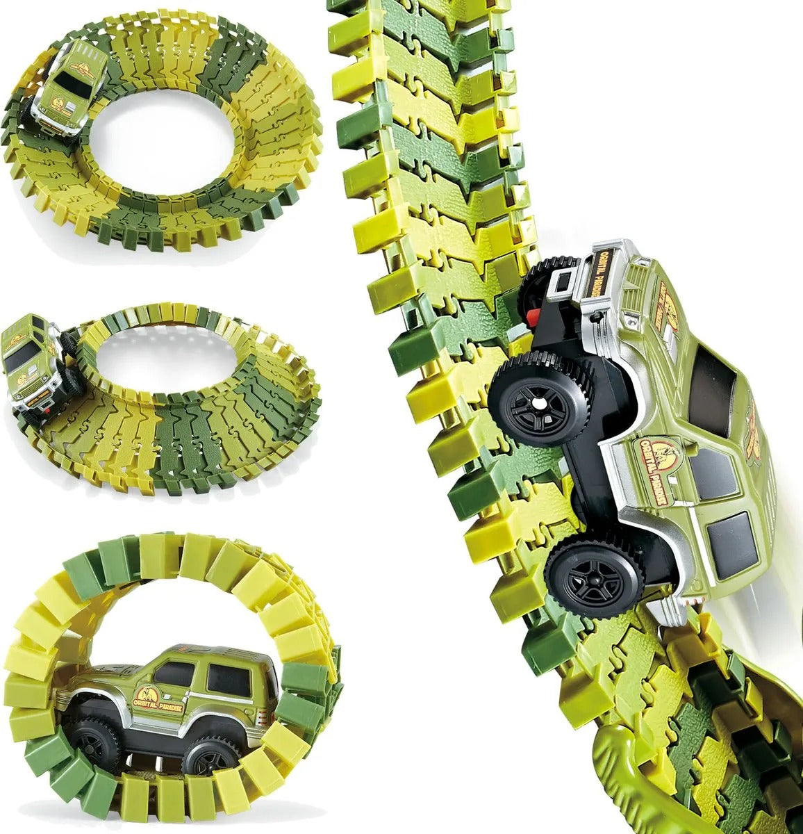 DinoRace - Jurassic Dinosaurus Racebaan Speelset