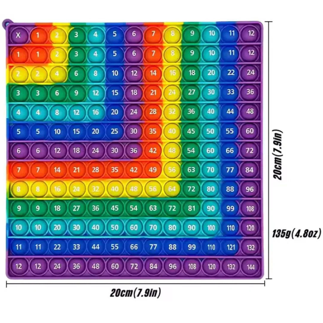 MathPop– Multicolor Fidget Bord voor Tellen & Focus | Vanaf 3 Jaar