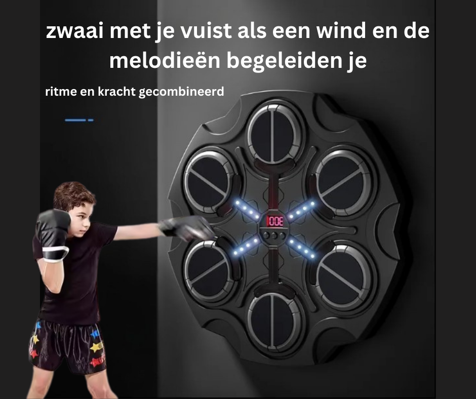 BeatBoxer - Opgezette muziekboksmachine met handschoenen