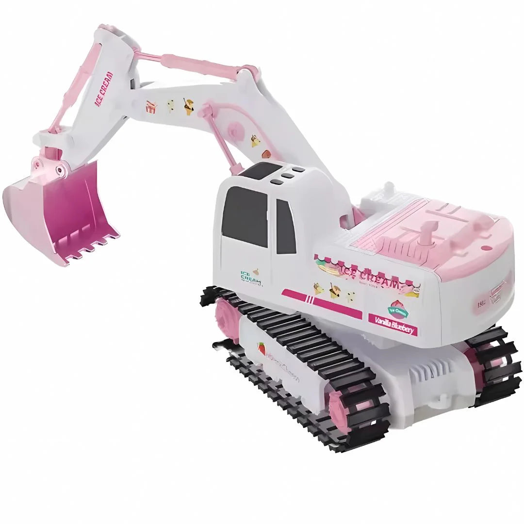 DirtDaisy – Roze Afstandsbedienbare Graafmachine voor Kinderen vanaf 4 Jaar