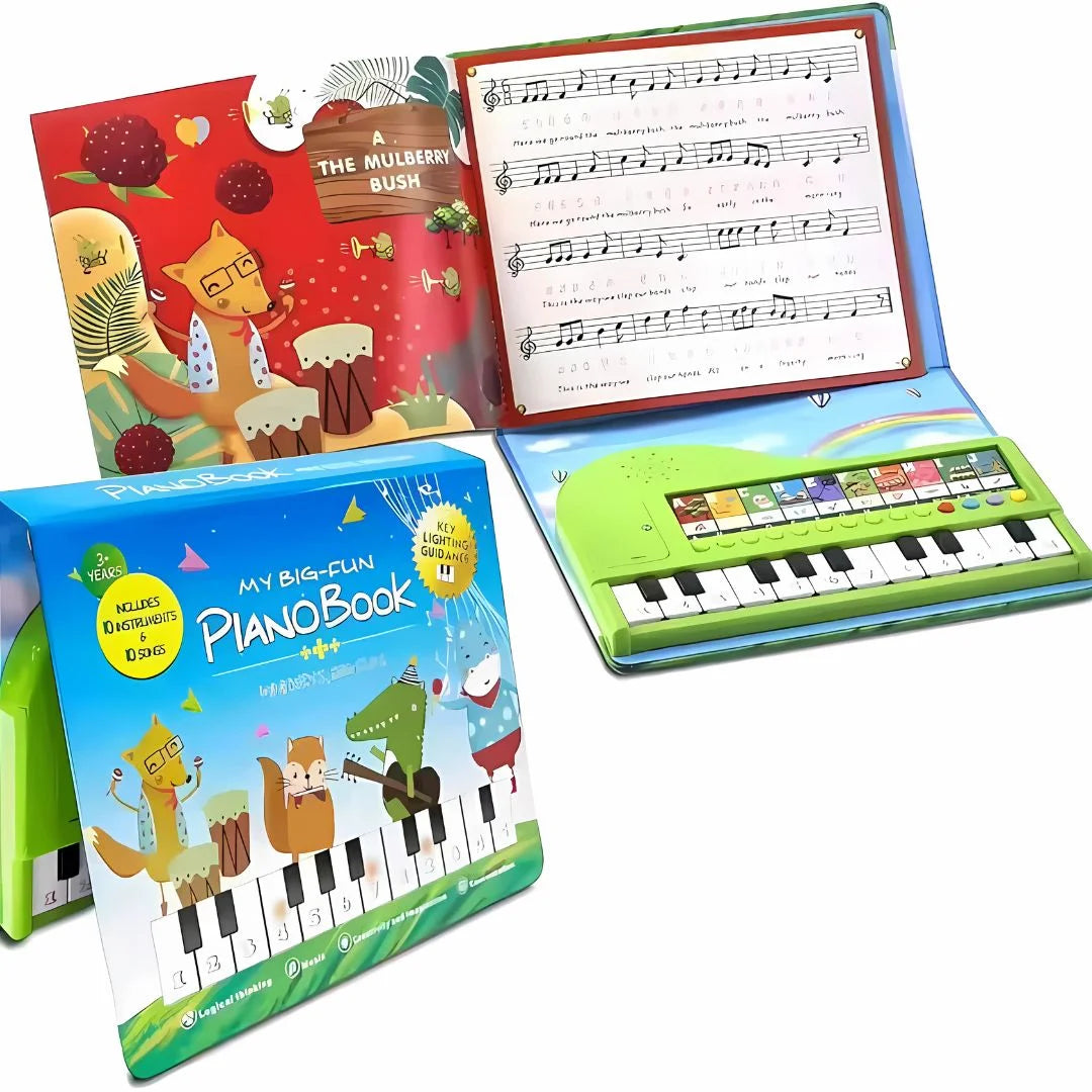 KeyTunes – Muzikaal Pianoboek voor Kinderen vanaf 3 Jaar | Vroeg Muziek Spelen & Leren