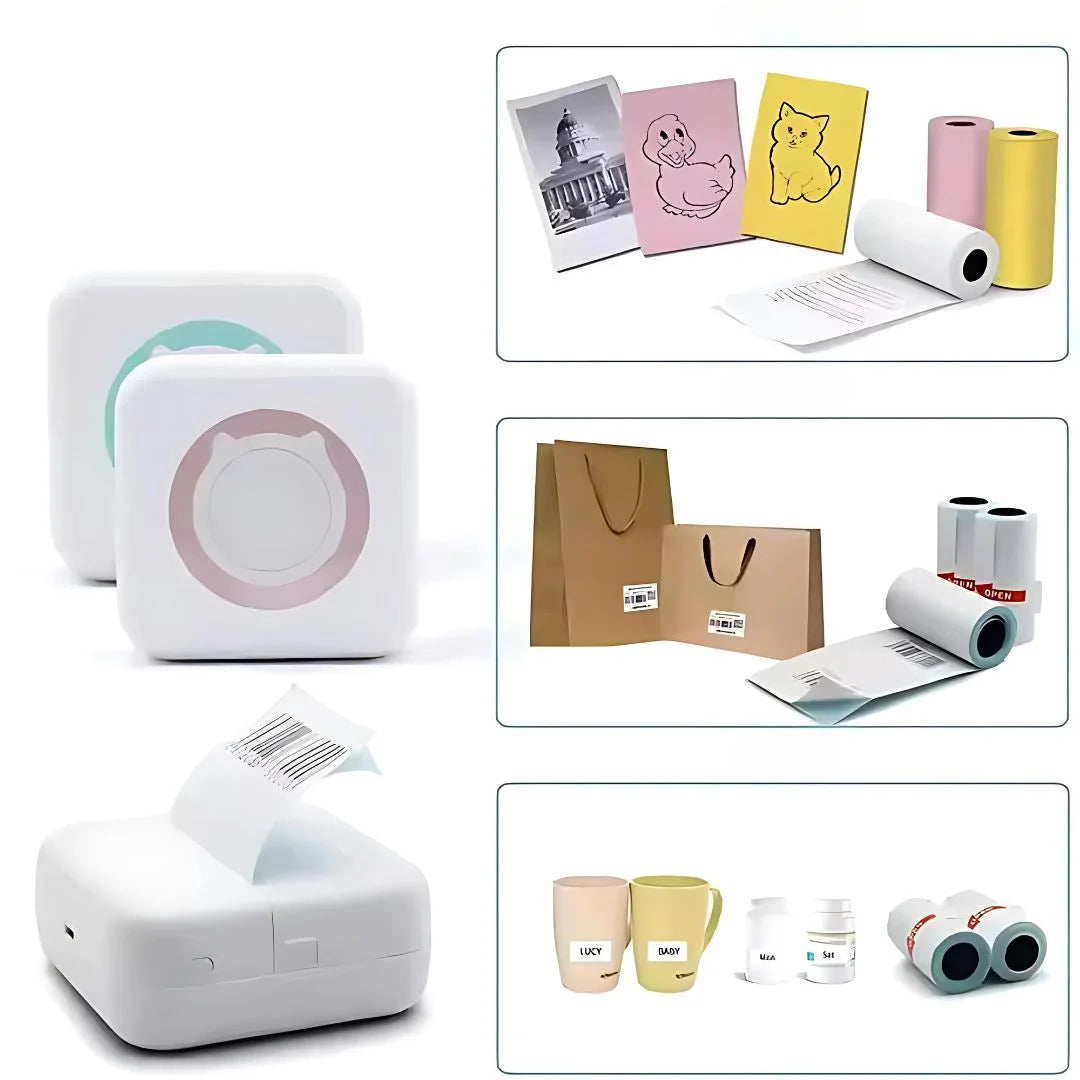 SnapBot™ – Kinderen Bluetooth Instant Fotoprinter vanaf 6 Jaar | Thermisch Knip & Print