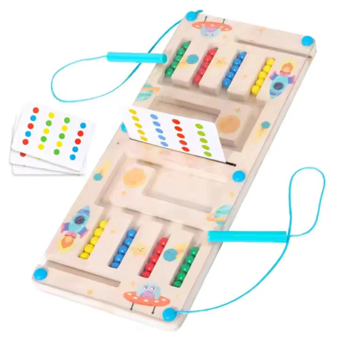 ColorMagnet – Houten Magnetisch Kleuren Sorteer Spel met Patroonkaarten voor Kinderen vanaf 3 Jaar