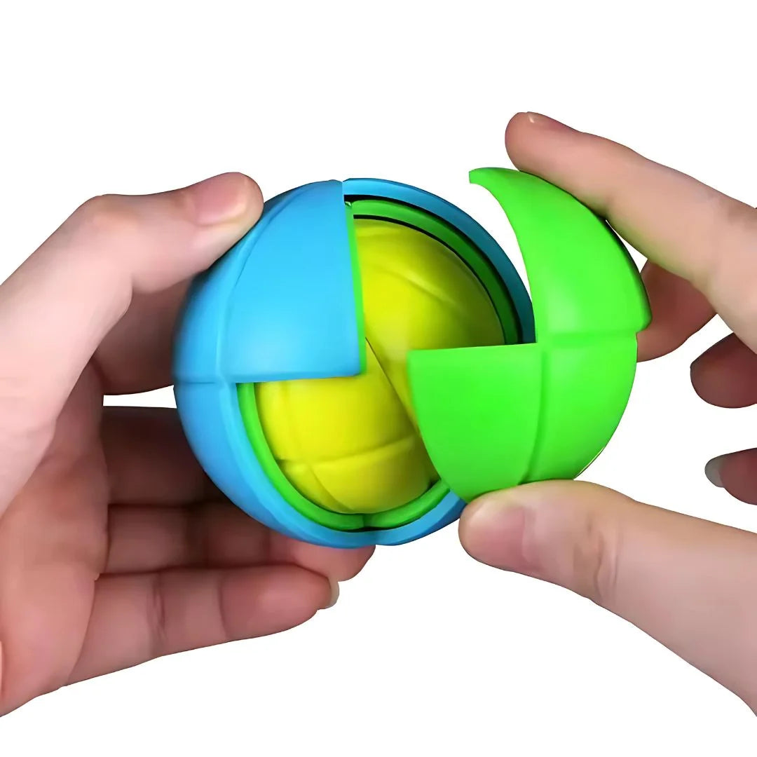 PuzzleBall – Kleurrijke Breinbreker 3D Puzzel voor Kinderen vanaf 6 Jaar – Versterkt Logisch Denken & Fijne Motoriek