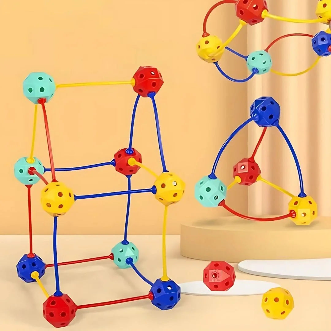 CreativeBuild – 3D Geometrische Bouwblokken Voor Kinderen Vanaf 3 Jaar – Verbetert Fijne Motoriek