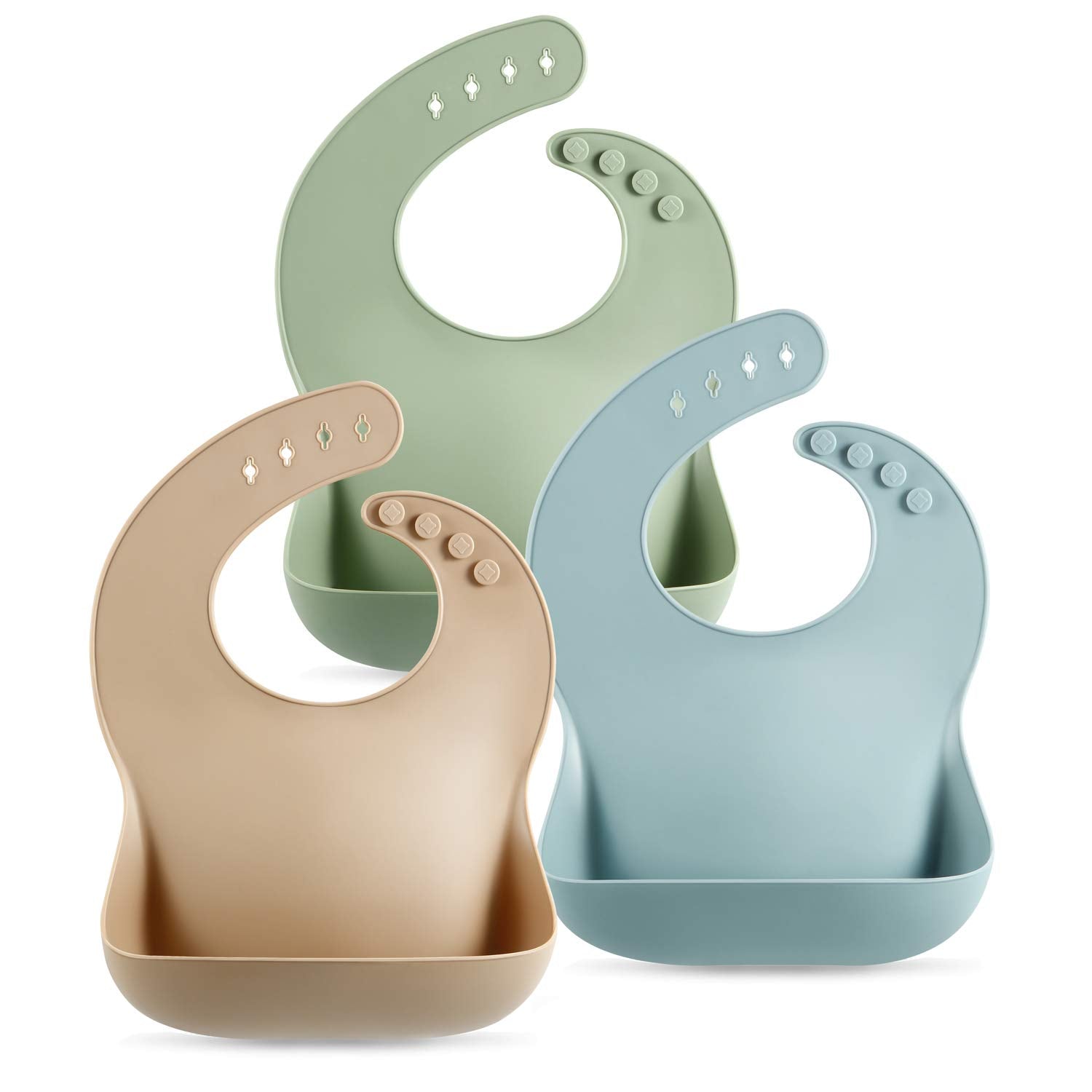 ComfyBib- Siliconen Baby Slabbetjes Waterdicht