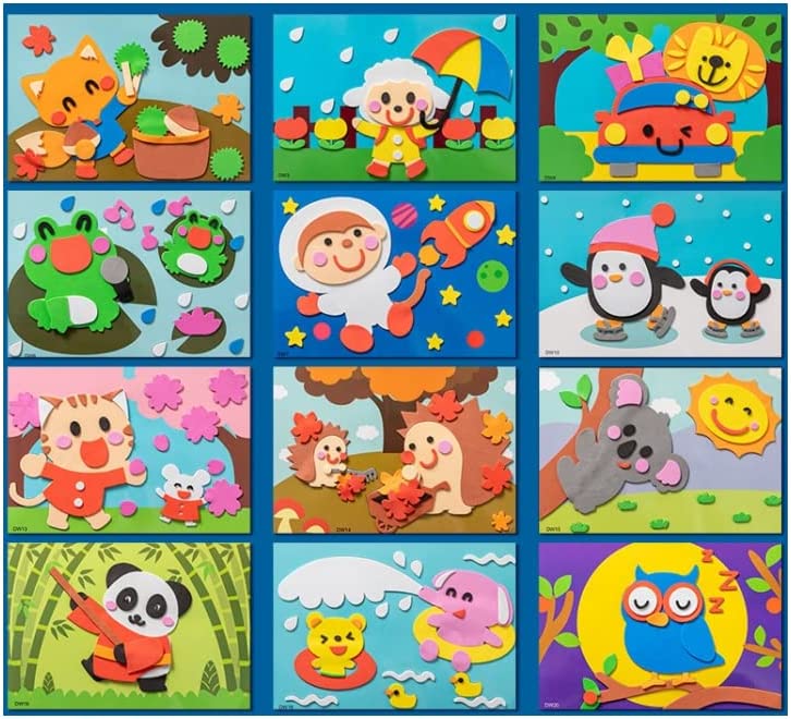 StickerPuzzles - Ambachten Handwerk Puzzel Speelgoed Viltdoek Sticker