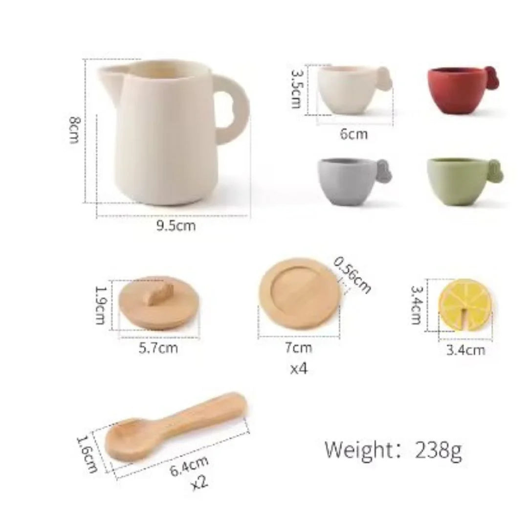 TinyTales – Houten Theeservies Voor Kinderen Vanaf 3 Jaar – Stimuleert Fantasierijk Spel