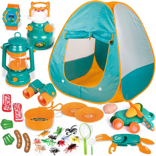 CampsterQuest – Camping Speelset voor Kinderen vanaf 3 Jaar – Stimuleert Rollenspel & Fantasie