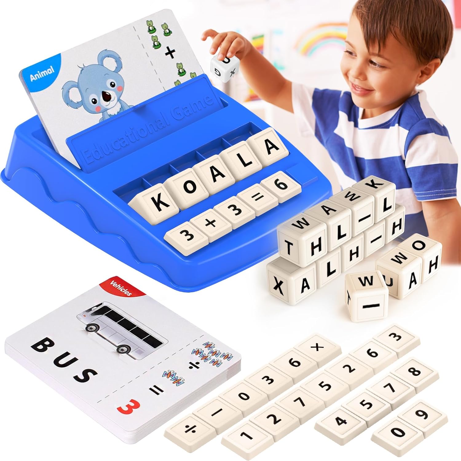 WordWise – Educatief Spel om Letters & Cijfers te Leren voor Kinderen vanaf 3 Jaar – Stimuleert Taal & Rekenen